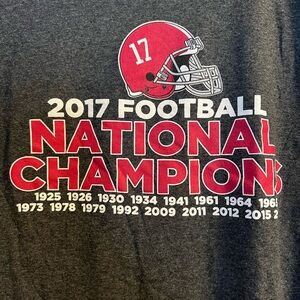 University of Alabama 2017 football national championship tshirt